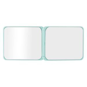 Square Compact Mirror Cosmetic Mirror for Travel Vacation Green
